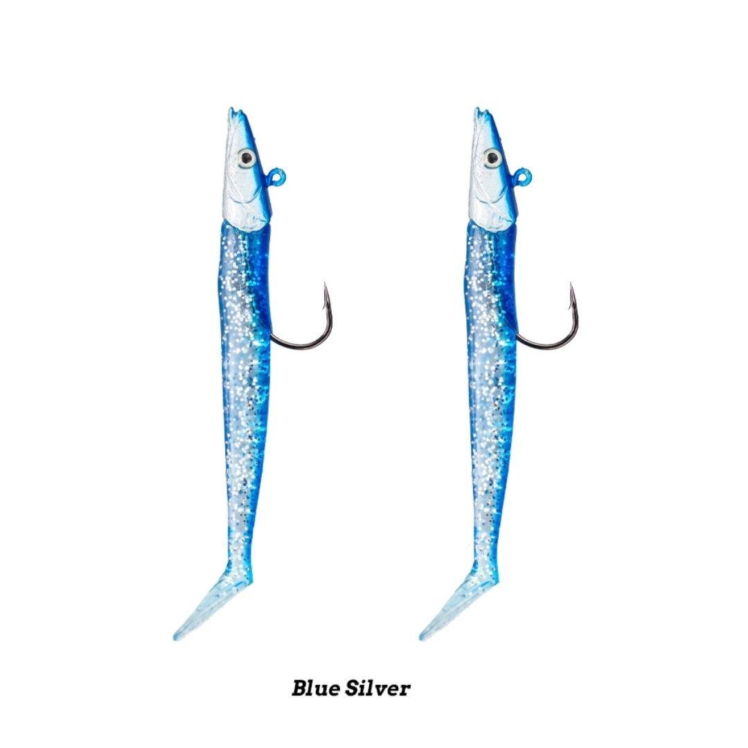 Fujin Zand Eel 11cm 7gr-14gr Double Body+Head Silikon Balık Blue Silver