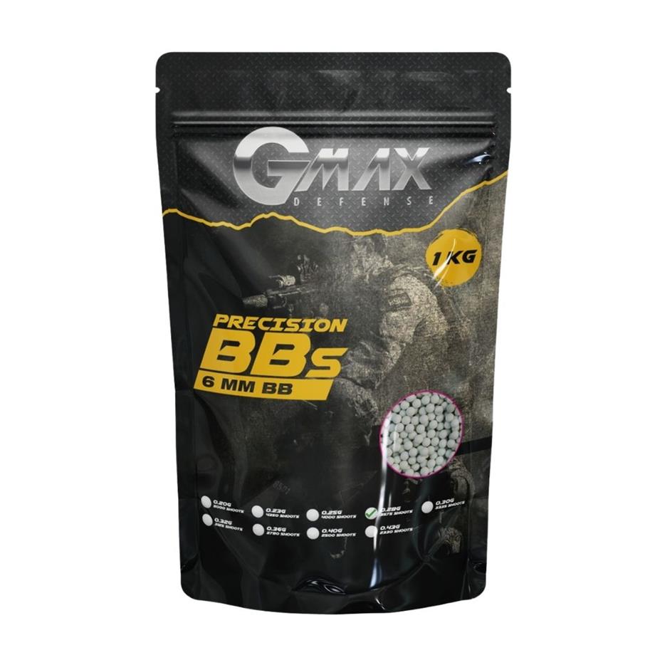 Gmax Defense 0,28 Gram 6 mm Airsoft BB (3575 Adet - 1 Kg)