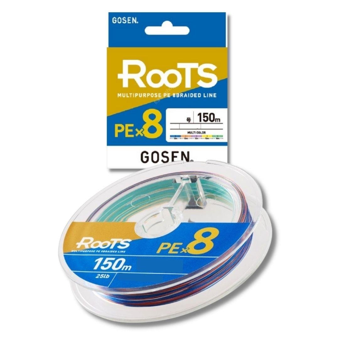 Gosen X8 Roots PE 1.5 150mt Multi Color 8 Örgü Spin İp Misina