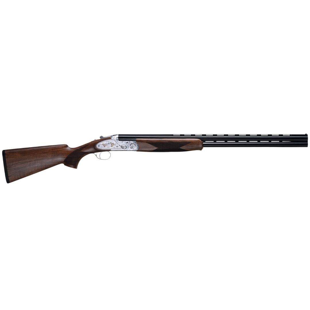 Huğlu 103 FE 12 Cal. GR4 Beyaz Gravürlü S.poze Av Tüfeği 66cm