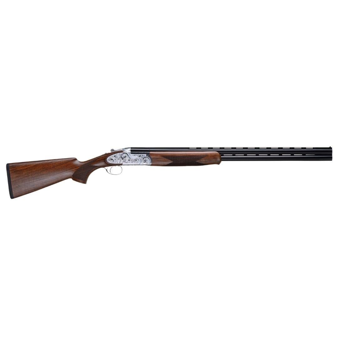 Huğlu 103 FE 12 Cal. GR5 Mat Beyaz Gravürlü S.poze Av Tüfeği 66cm