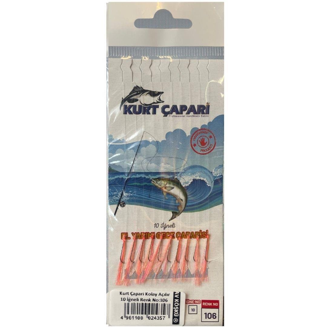 Kurt Çapari Kolay Açılır 10 İğneli Renk No:106