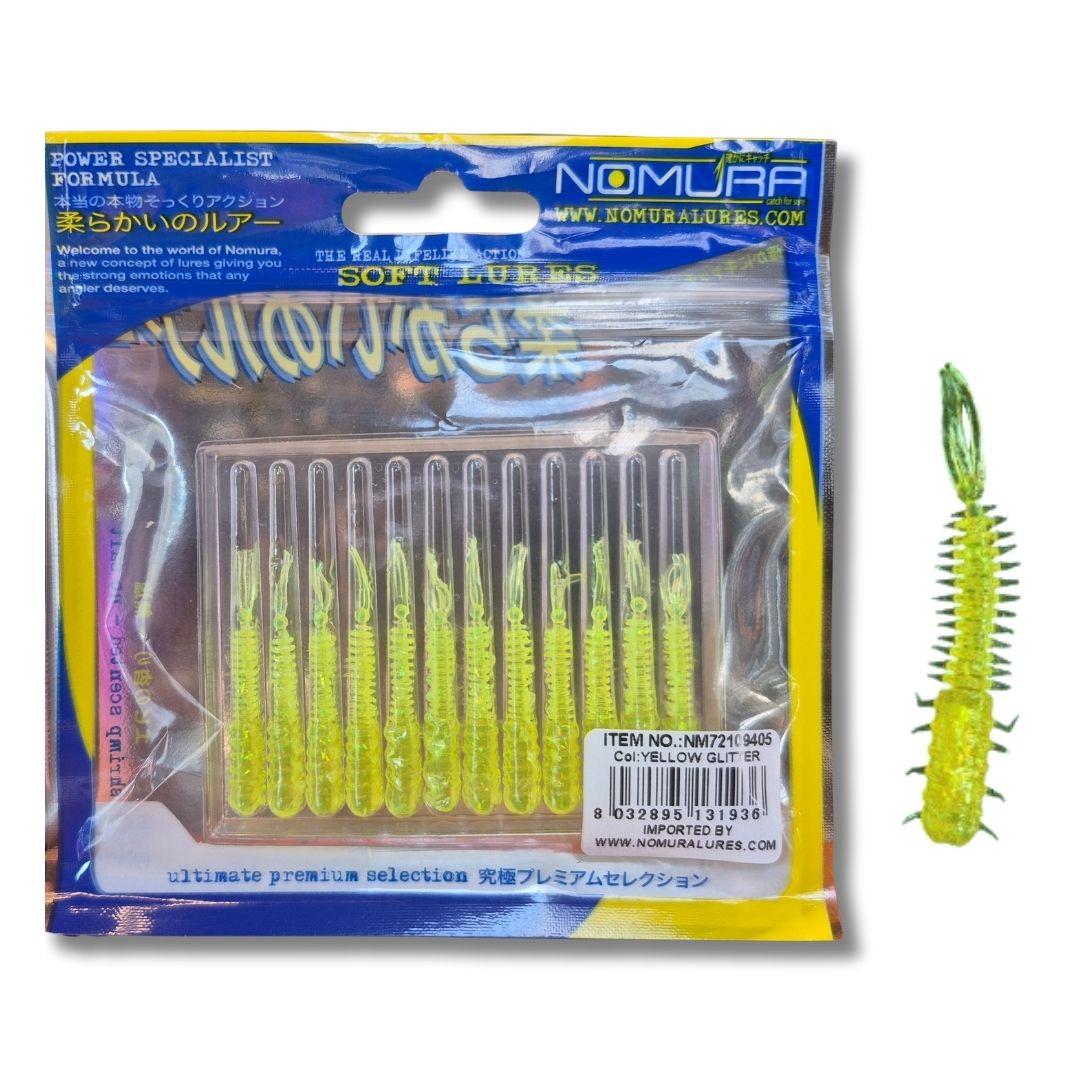 Nomura NM72103405 Yasu 5cm Aromalı LRF Silikon Yem 12 li Set Yellow Glitter