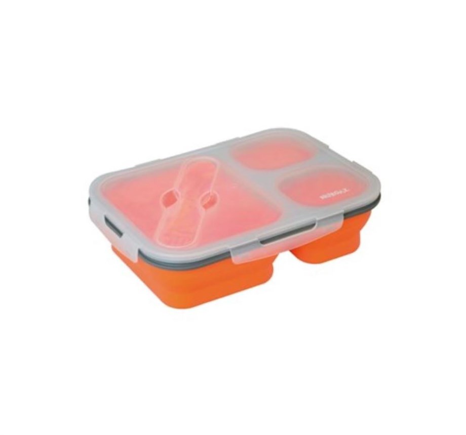 Nurgaz Silikon Katlanabilir Üç Gözlü Yemek Seti Ng 189