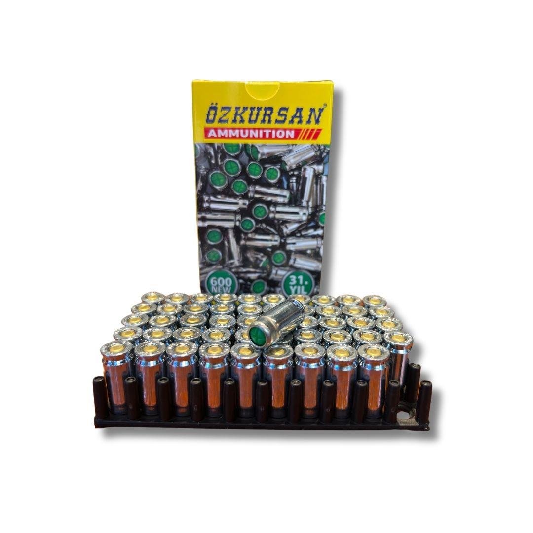 Özkursan 5700 Kurusıkı Ses Mermisi 9mm Beyaz