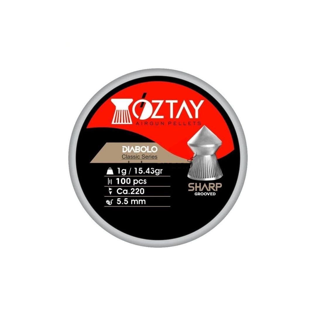 Öztay Sharp Grooved 5,5MM H.Saçma (100LÜ)