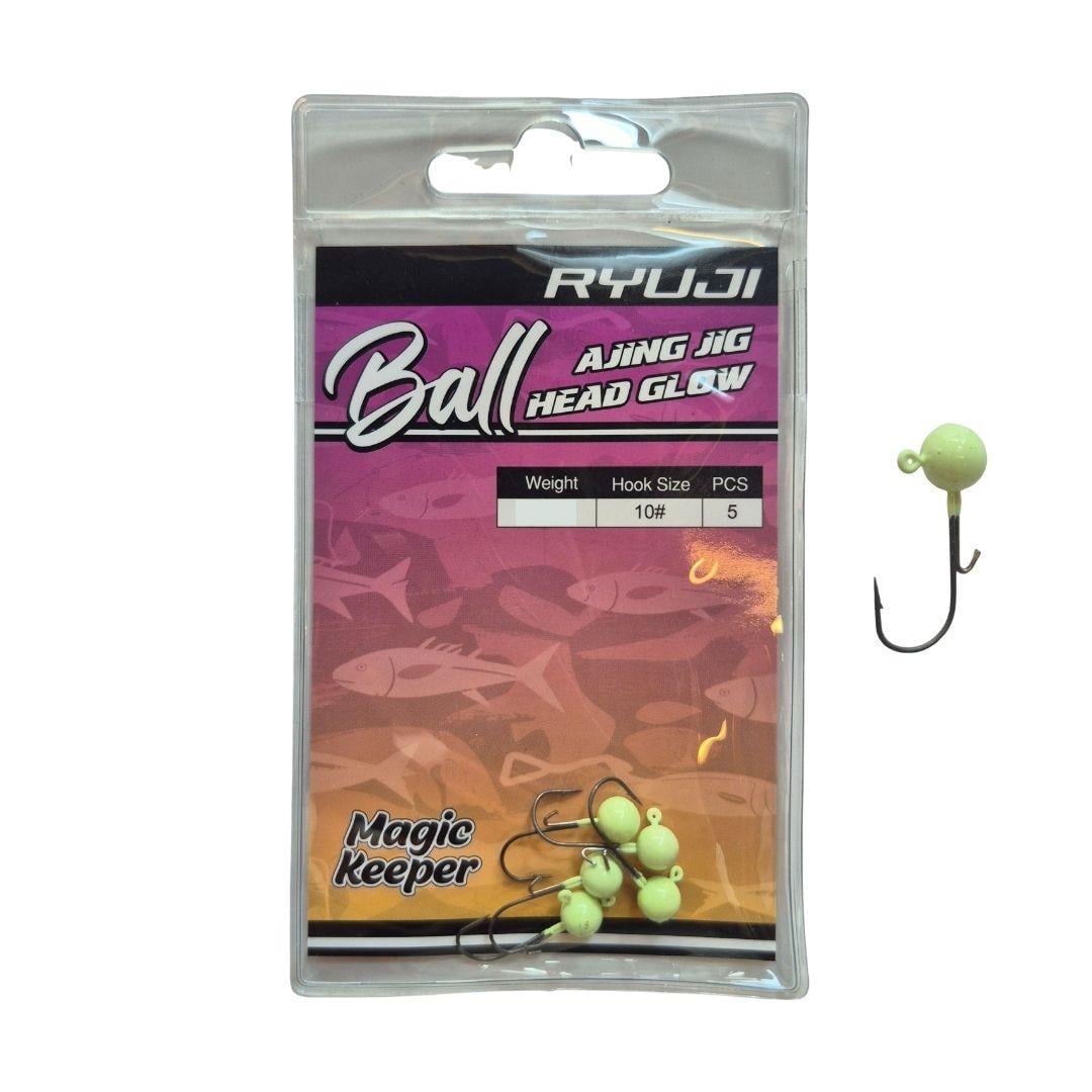 Ryuji Ball Ajing Glow Jig Head 0.8gr (5 Adet)