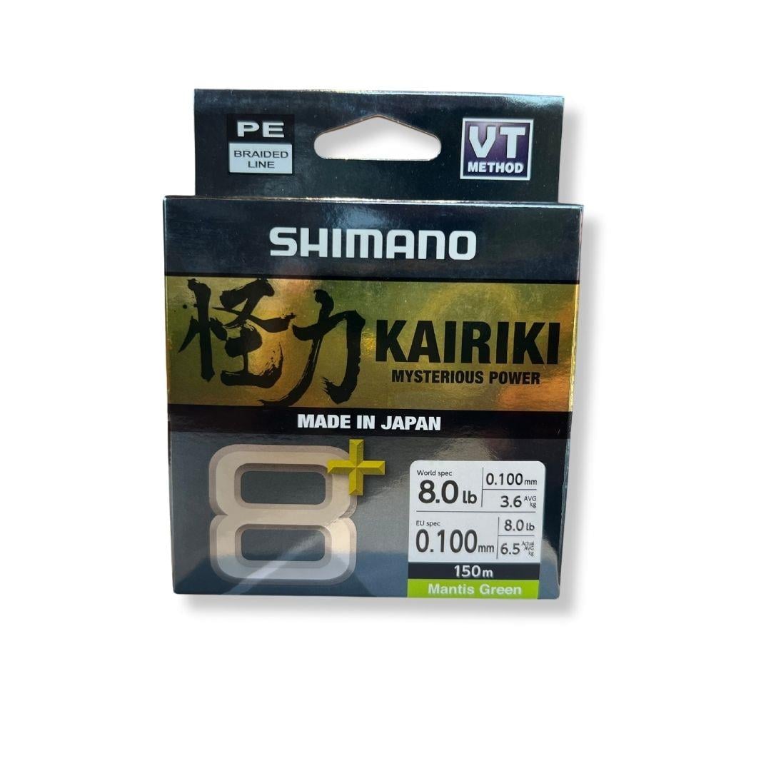 Shimano Kairiki 8+ plus 150 M 0,10 MM 6.5 KG Mantis Green