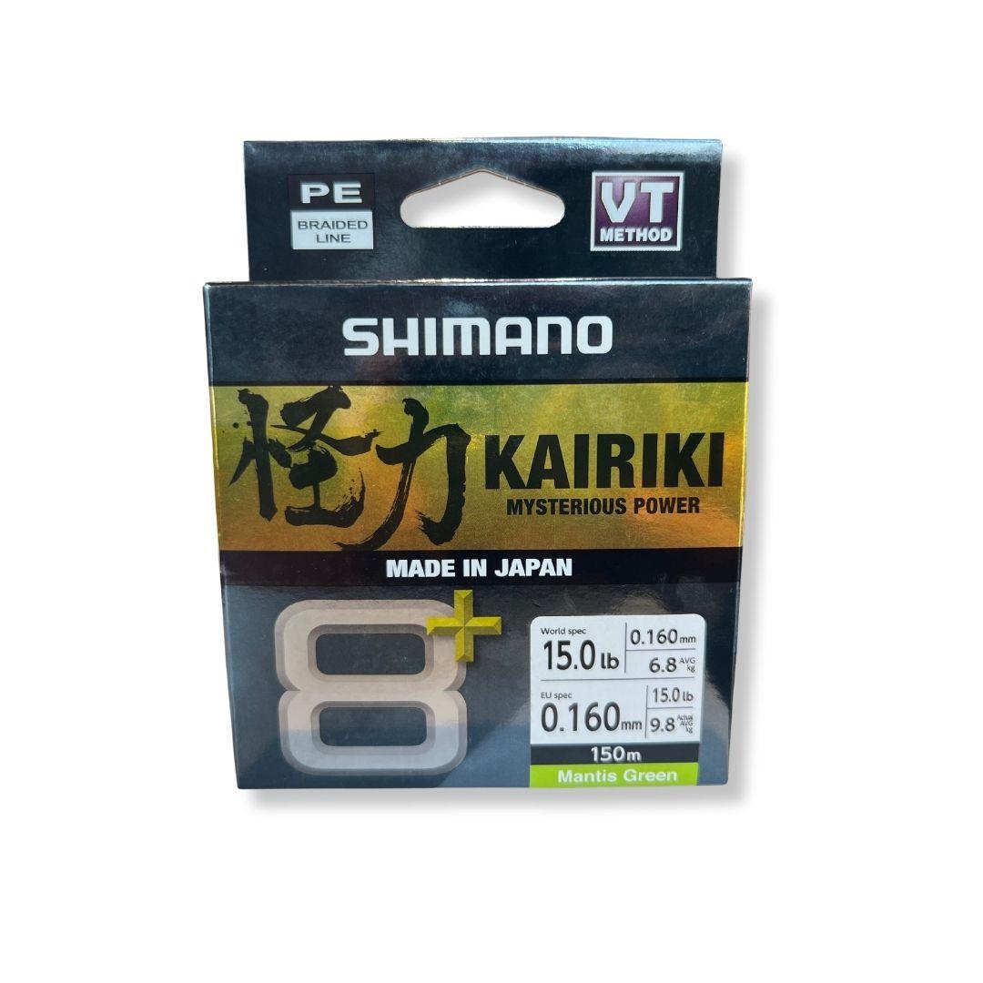 Shimano Kairiki 8+ plus 150 M 0,16 MM 9.8 KG Mantis Green