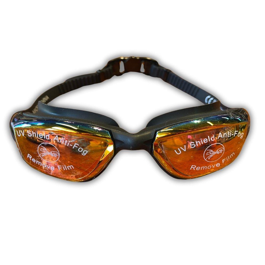 Vardem Silikon Yüzücü Gözlüğü (Buğu Önleyici & Uv Filtre) G640DM Siyah-Turuncu
