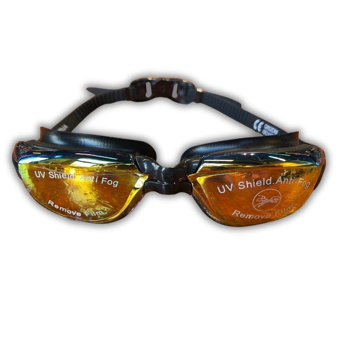 Vardem Silikon Yüzücü Gözlüğü (Buğu Önleyici & Uv Filtre) G802DM Siyah-Turuncu