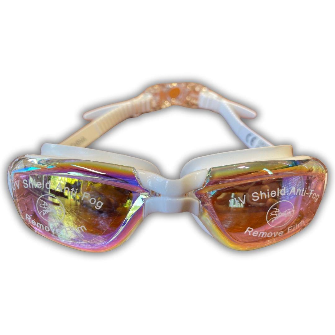 Vardem Silikon Yüzücü Gözlüğü (Buğu Önleyici & Uv Filtre) G802DM Beyaz-Gri