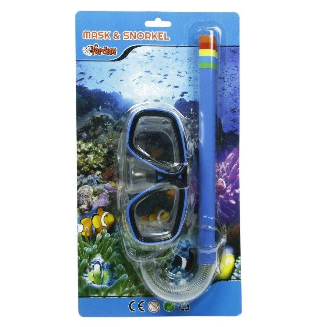Vardem Yetişkin Maske Şnorkel Set Kartela Mavi