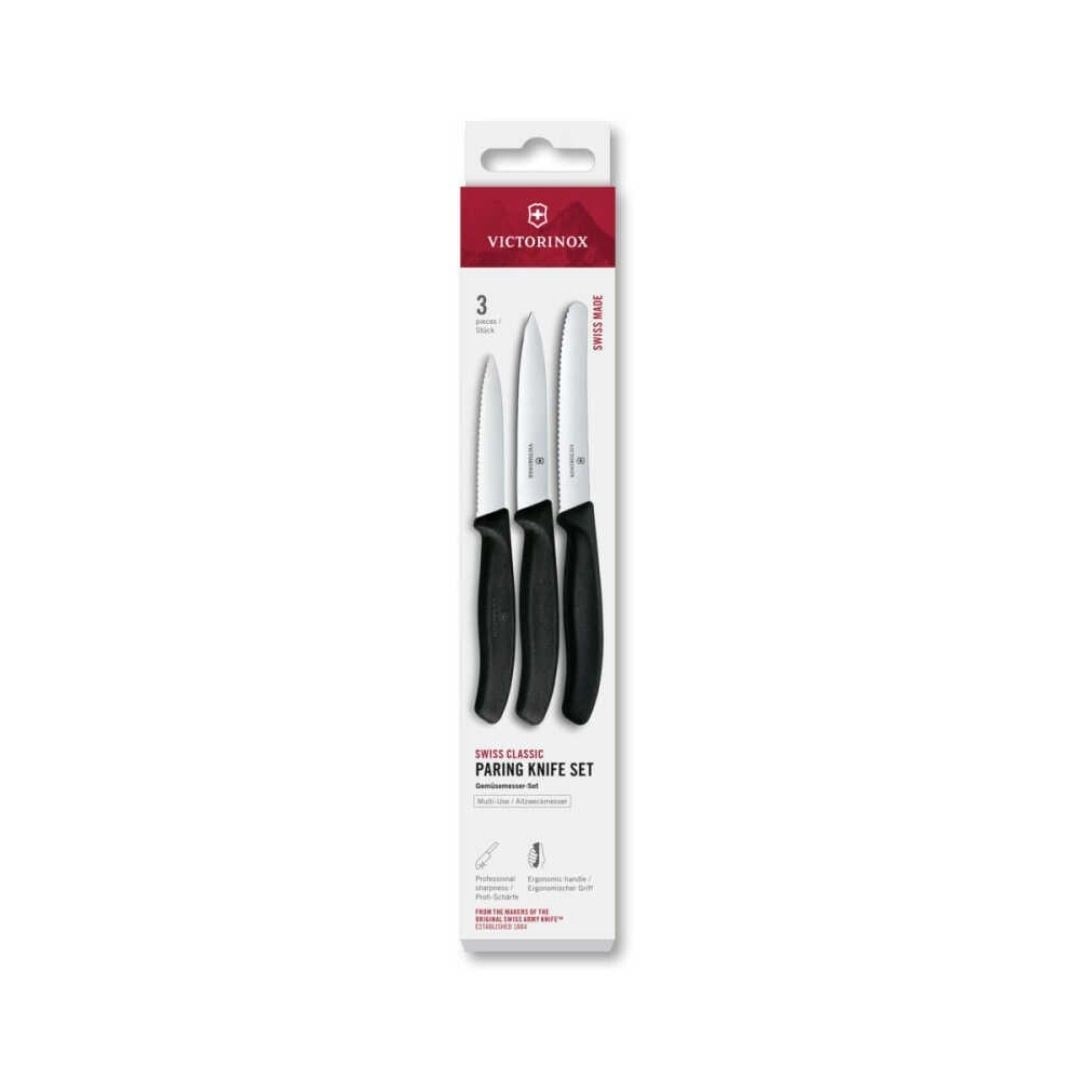 Victorinox 6.7113.34 Swiss Classic 3lü Bıçak Set, Siyah
