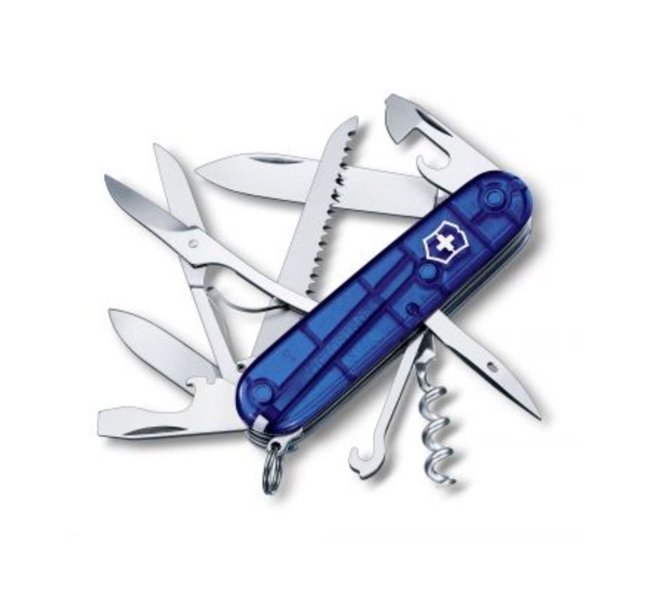 Victorinox Çakı Huntsman Mavi Şeffaf 1.3713.t2