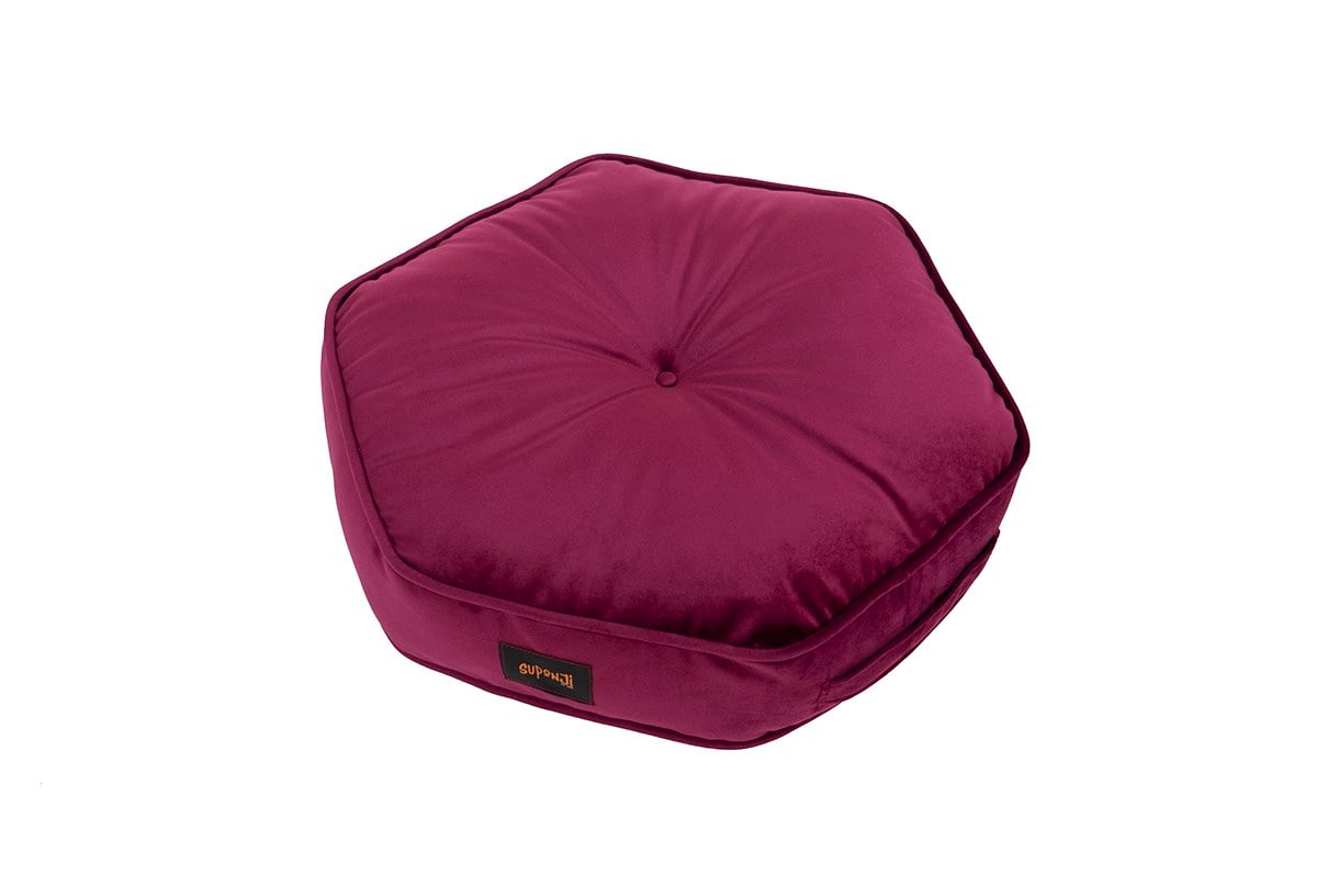 Altıgen Minder - Bordo