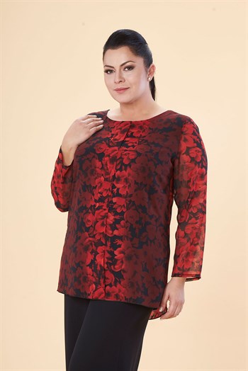 TUNİK   KIRMIZI GÜL  