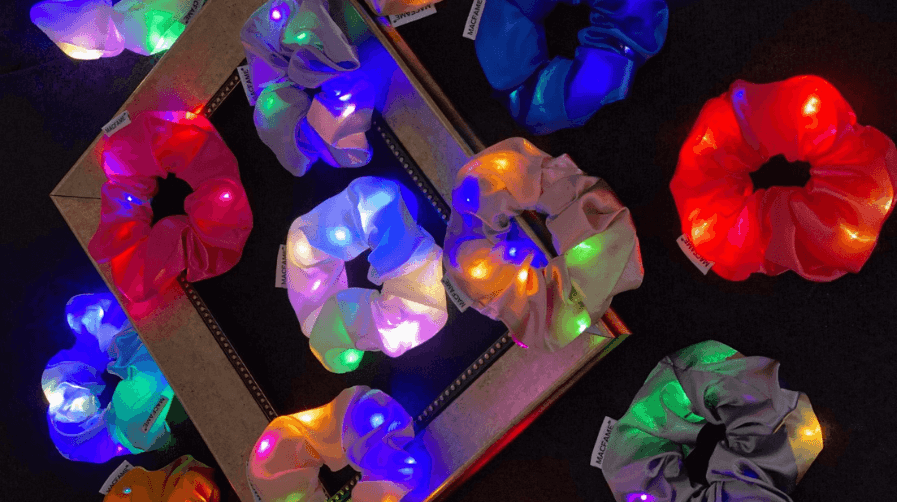 Macfame ® Led Light Up Scrunchie