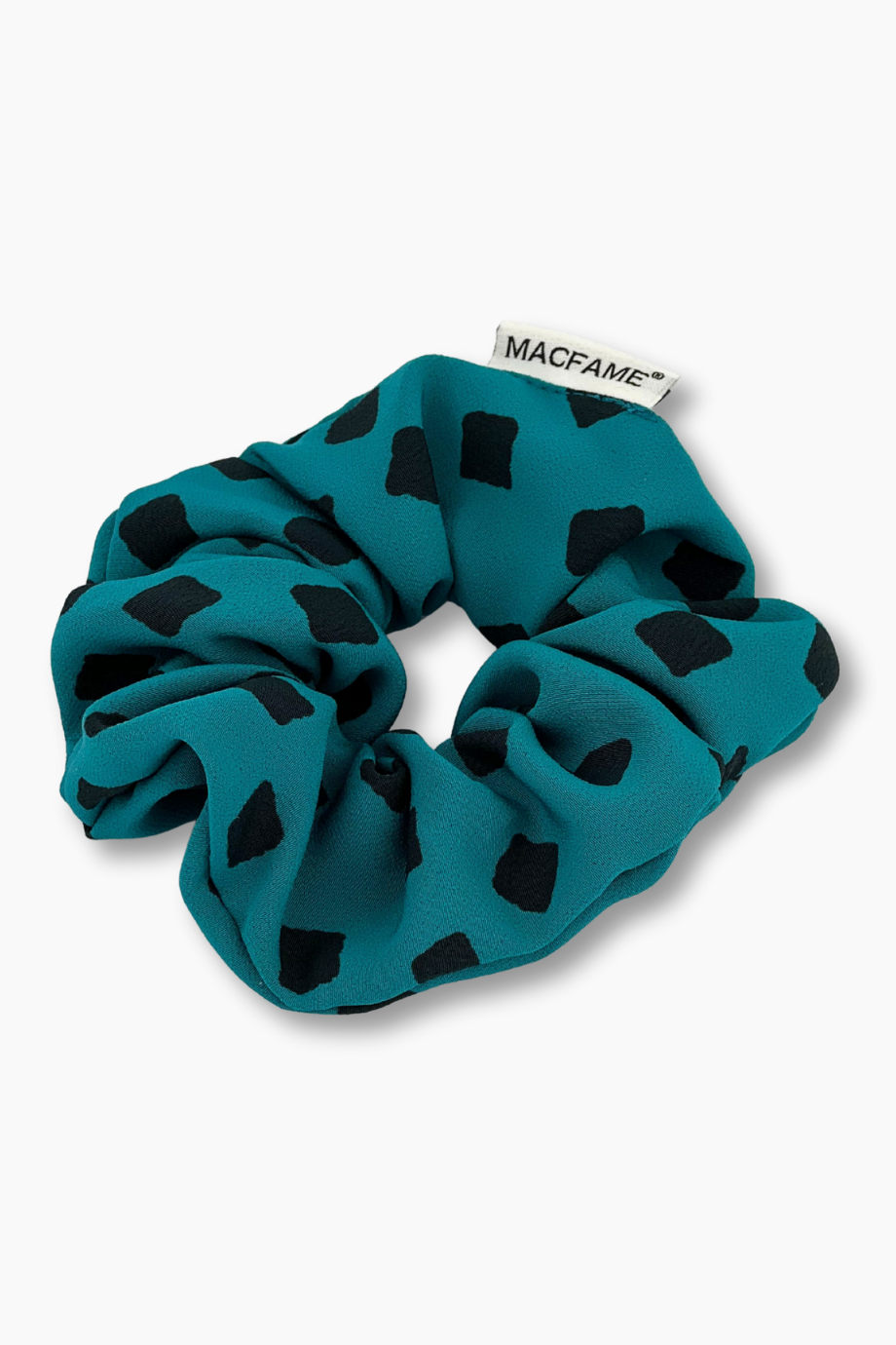 Desenli Scrunchie Toka Mavi