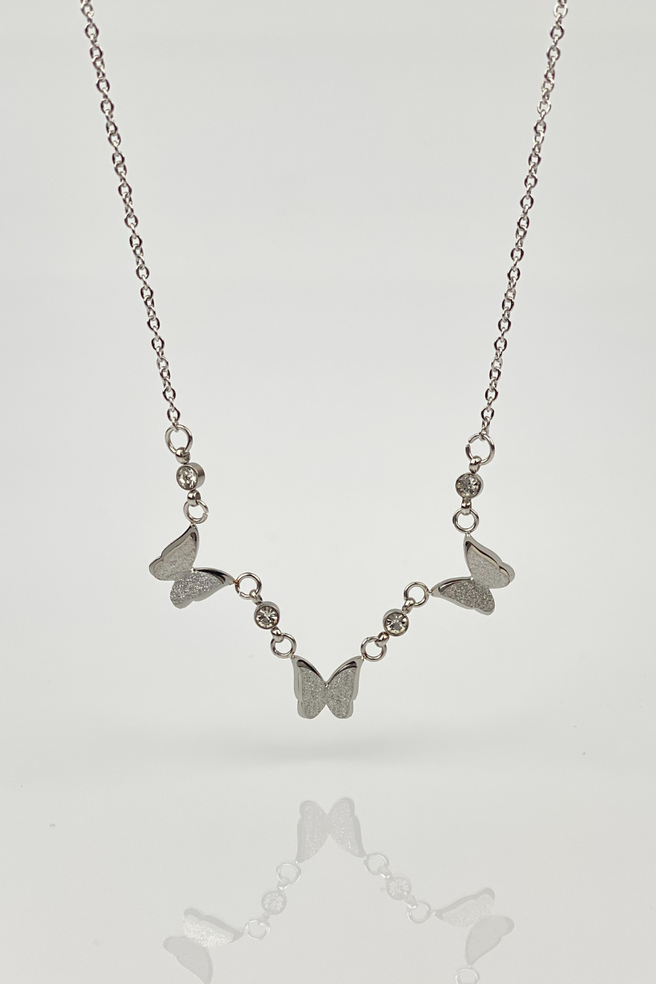 Kelebekli Kolye Gümüş