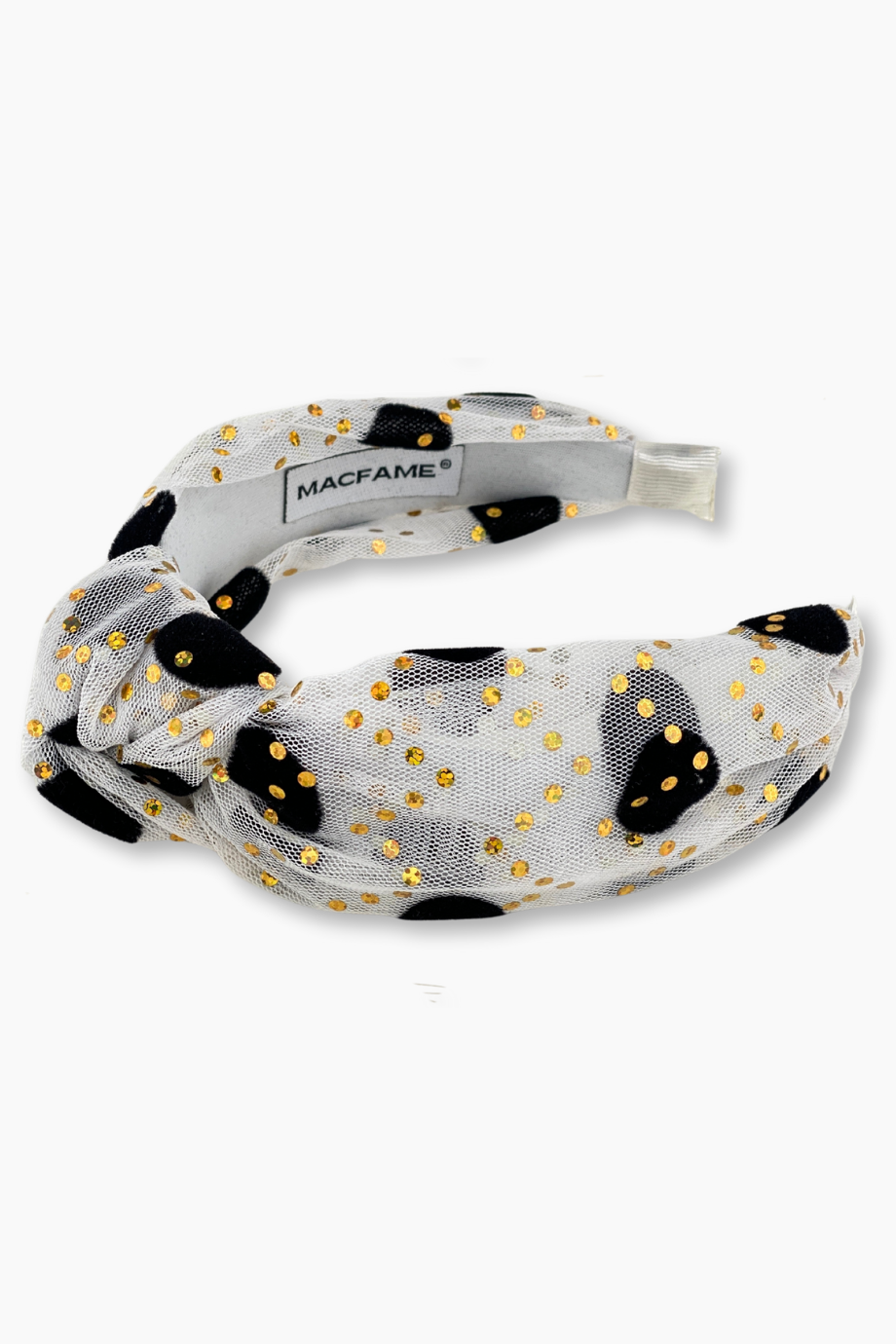 Puantiyeli Kadın Taç Beyaz