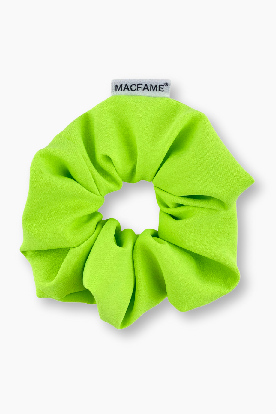 Scrunchie Lastik Toka Neon Yeşil