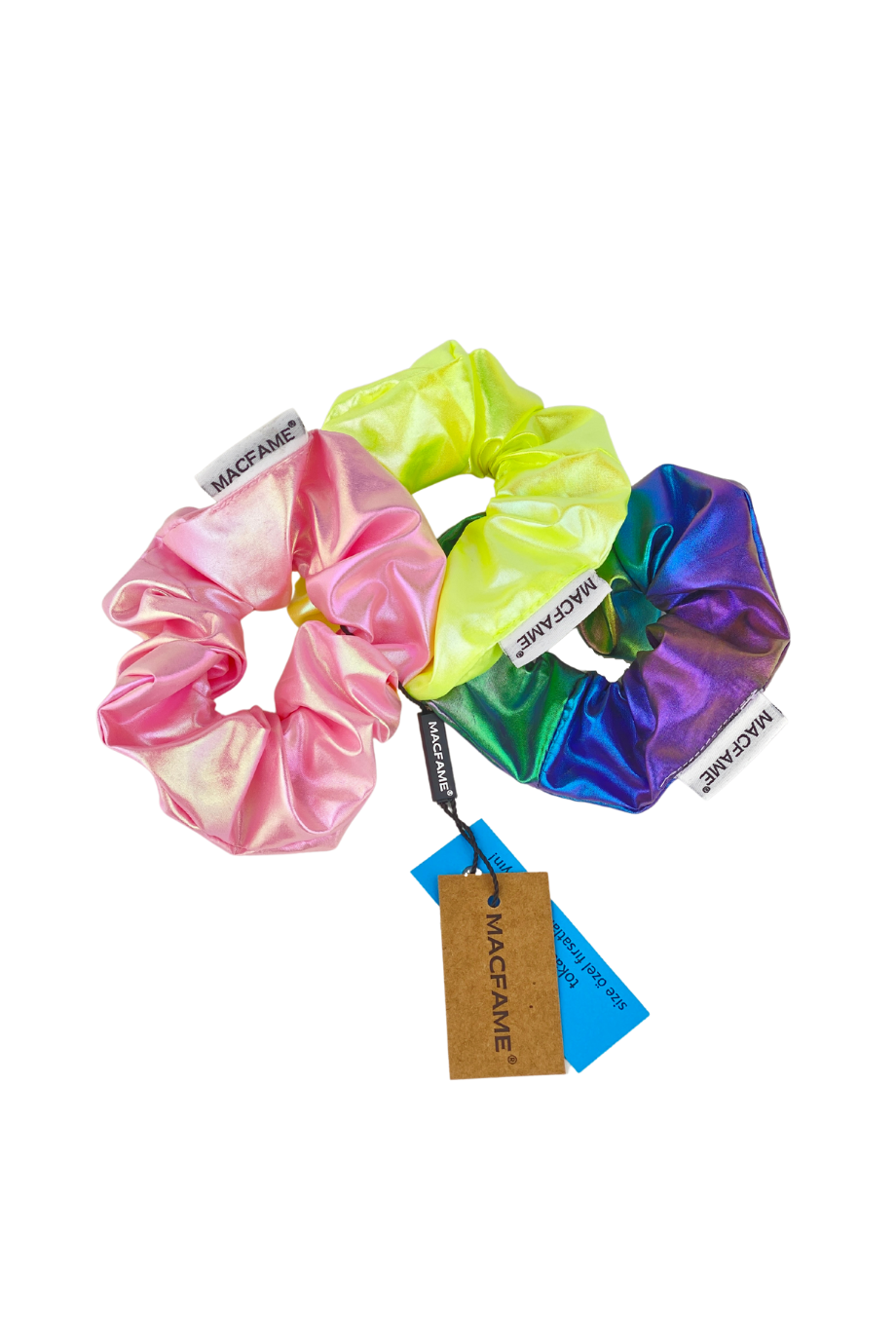 Su Tutmaz Üçlü Scrunchie Toka Seti
