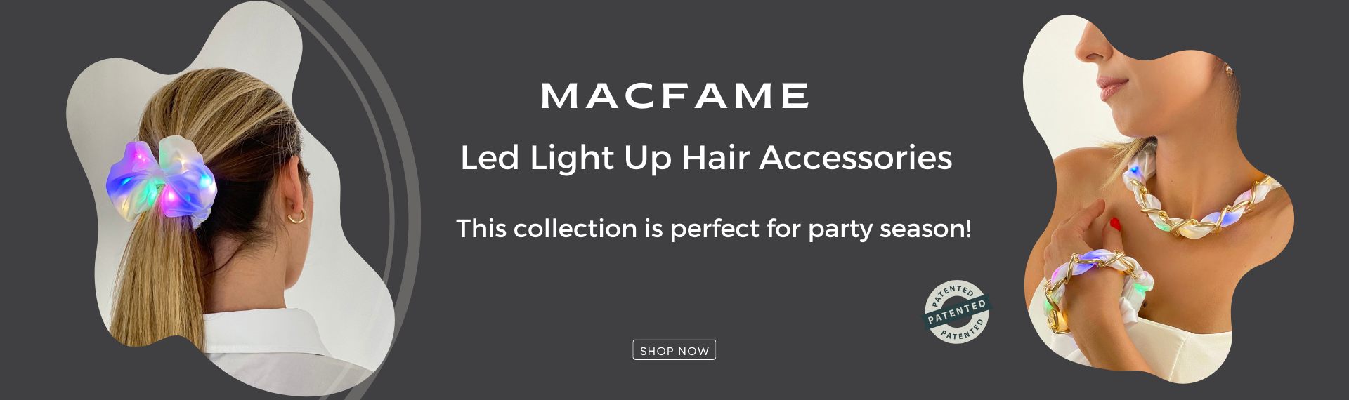 MACFAME Led Lighted Hair Accessories