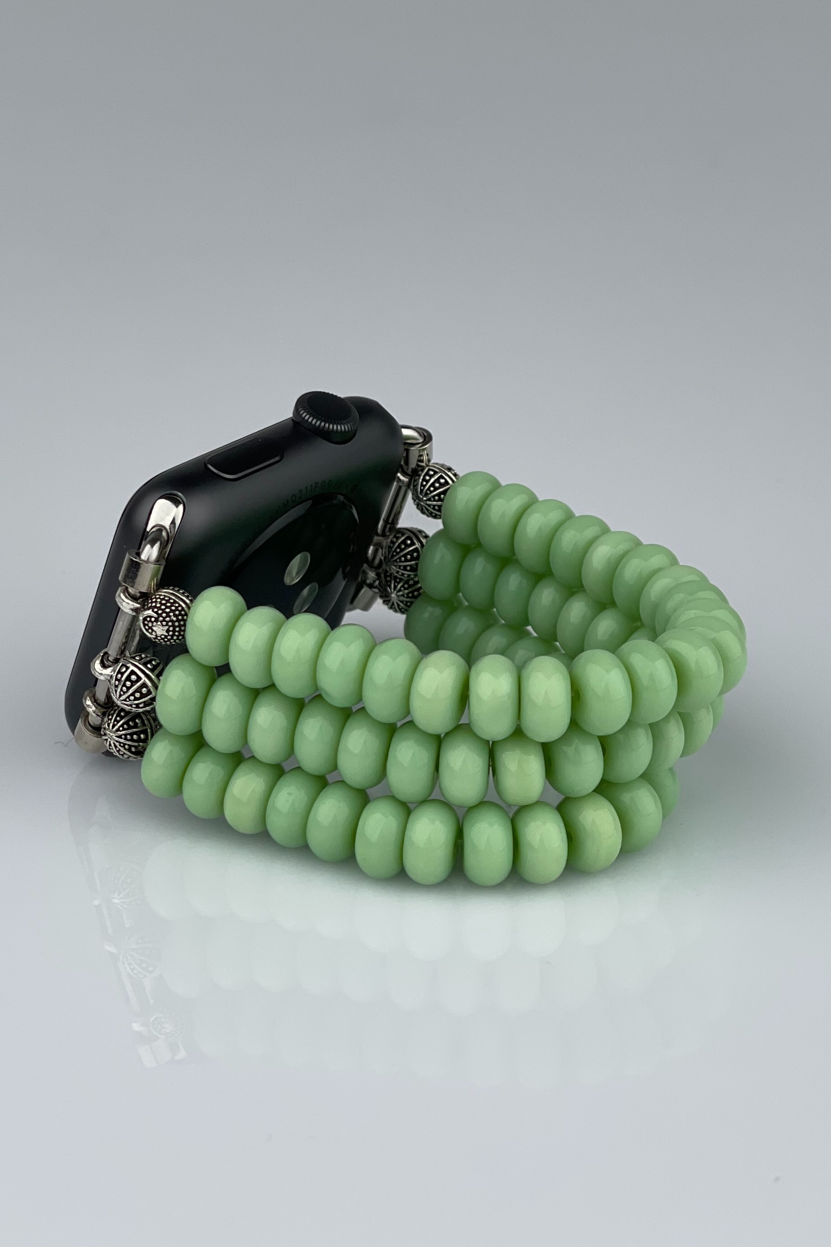Beaded Apple Watch Band - Green
