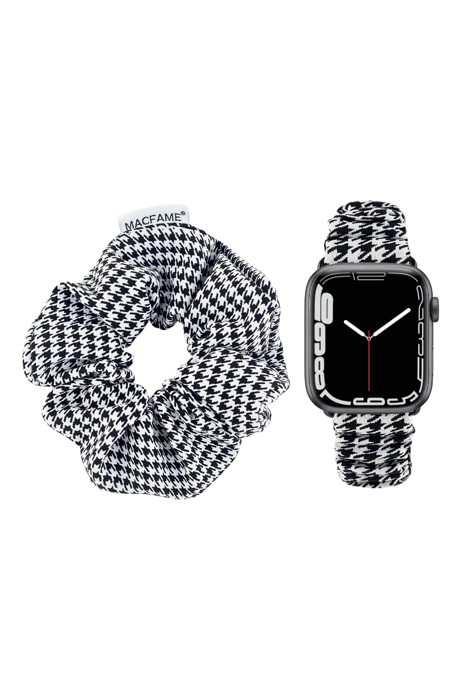 Siyah beyaz apple watch kordon