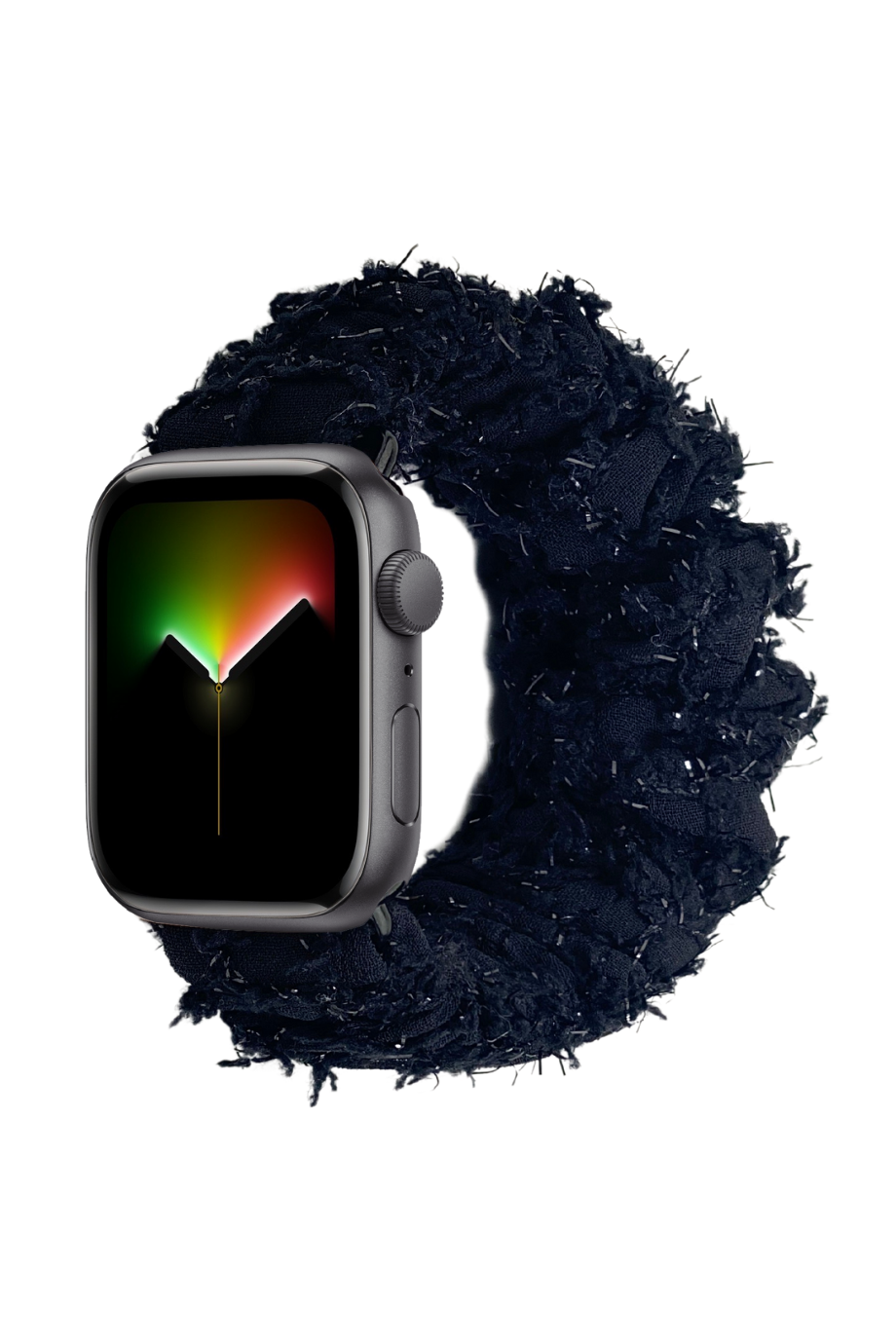 Apple Watch Uyumlu Siyah Tül Kordon