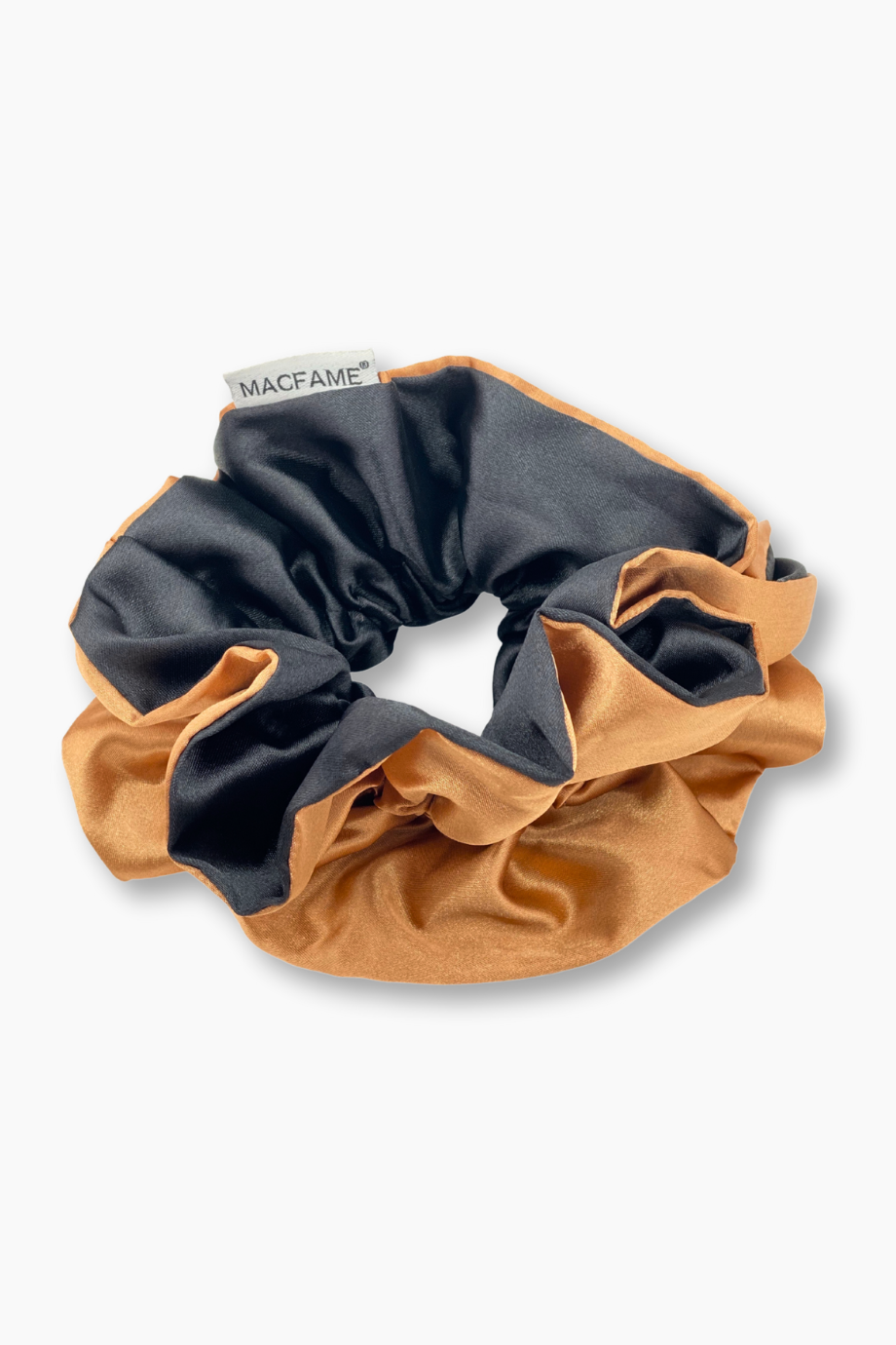 Büyük Saten Scrunchie Toka Modelleri Altın