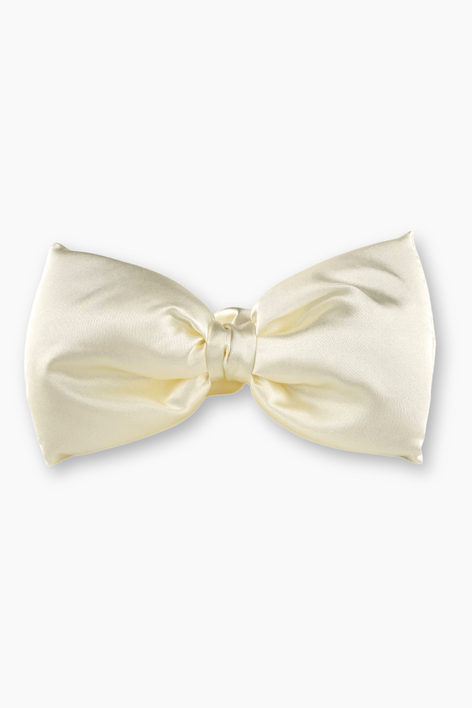 Fiyonklu Beyaz Saten Scrunchie Toka