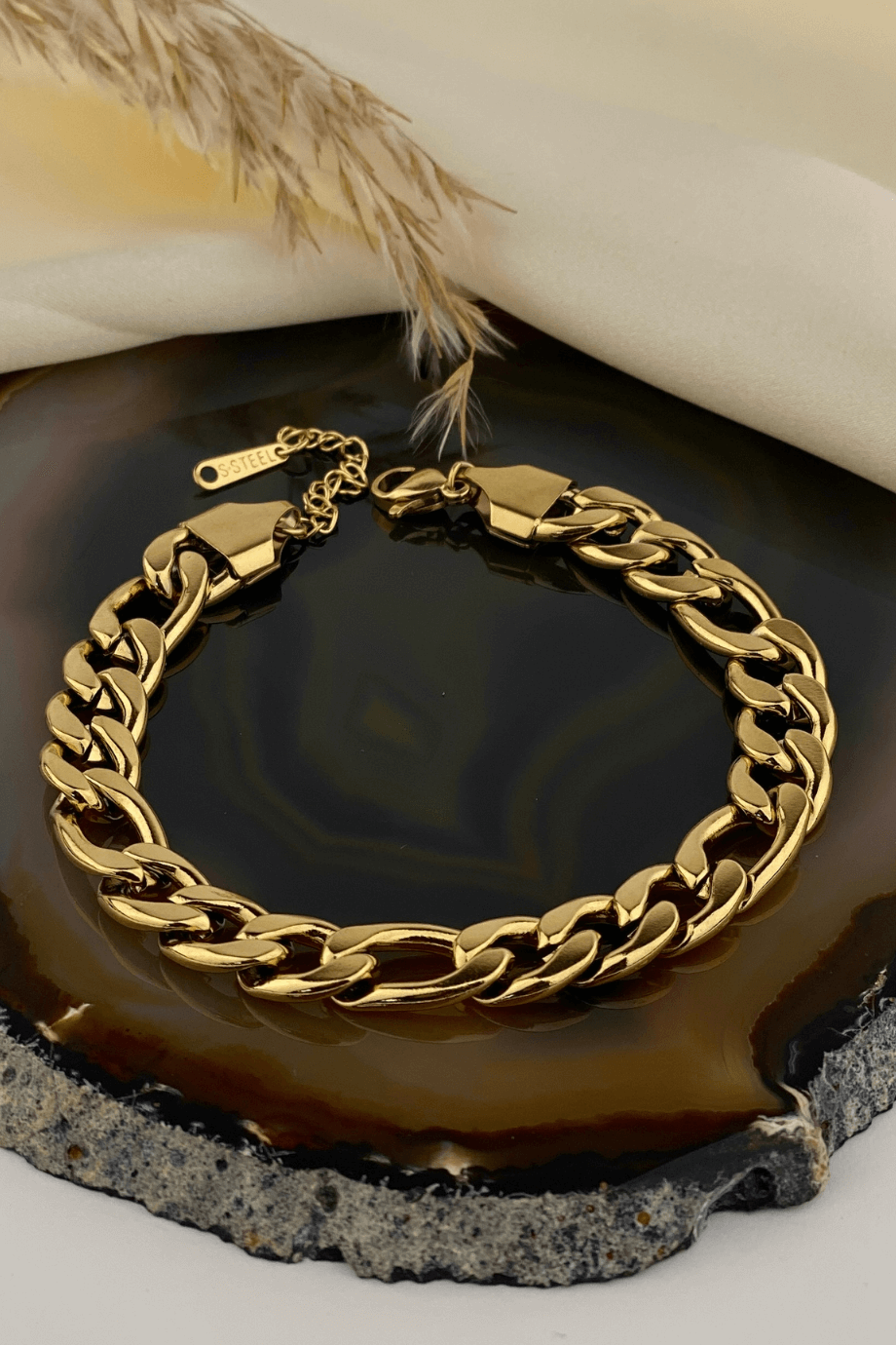 Gold Kalın Zincir Bileklik