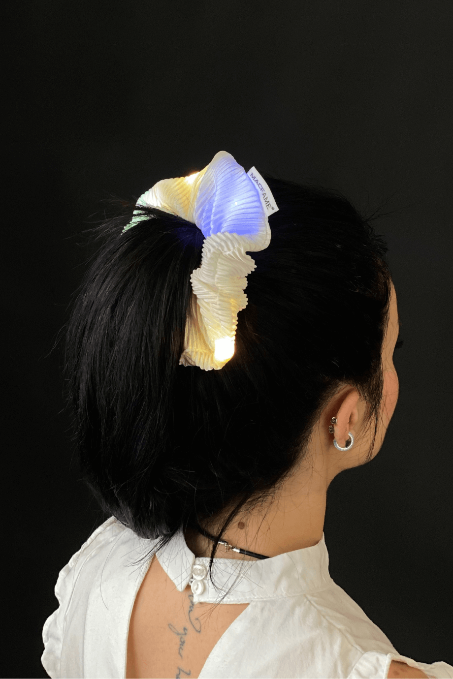 Light Up Scrunchie White