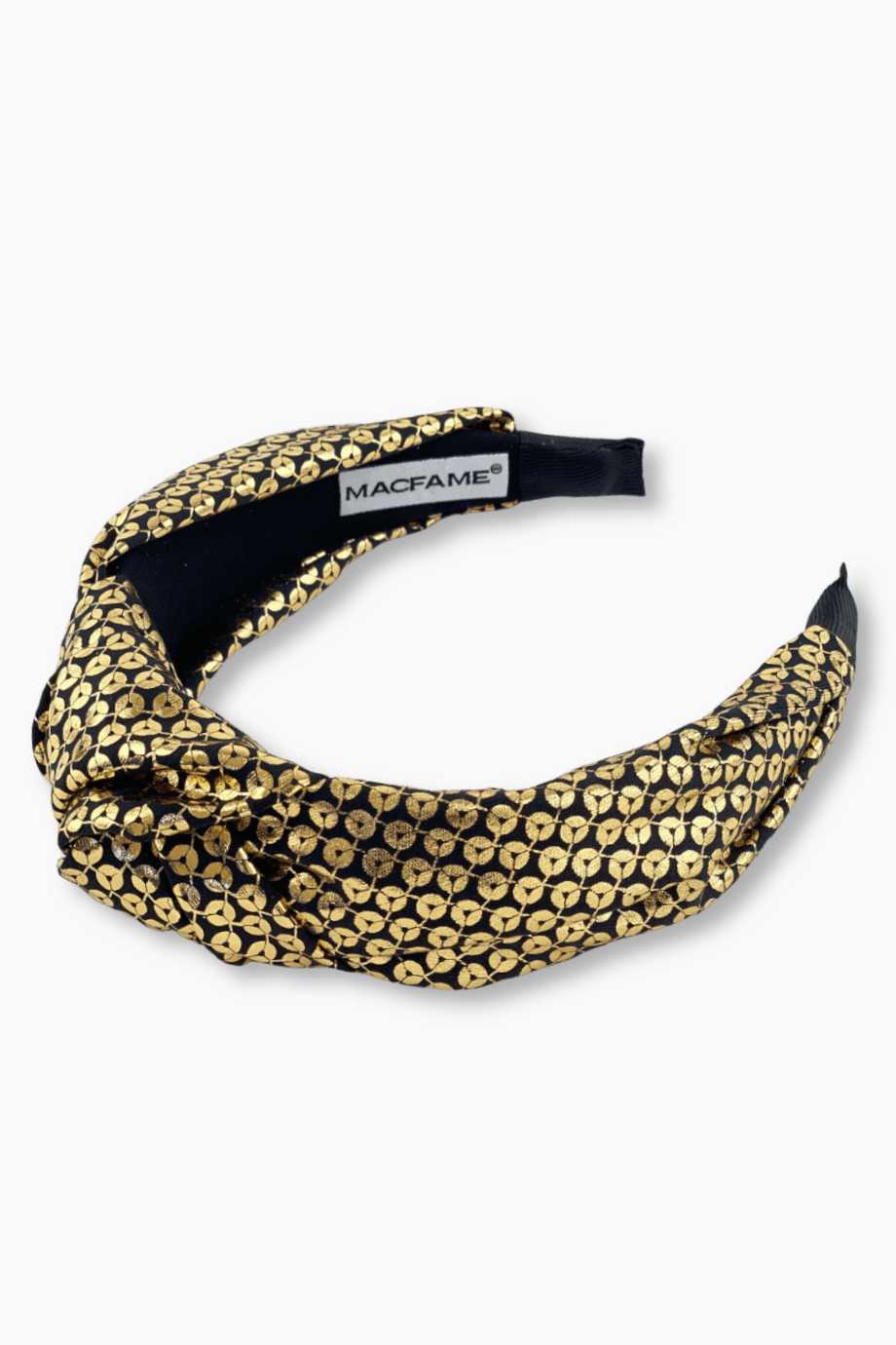 Gold Sequin Printed Headband for Women