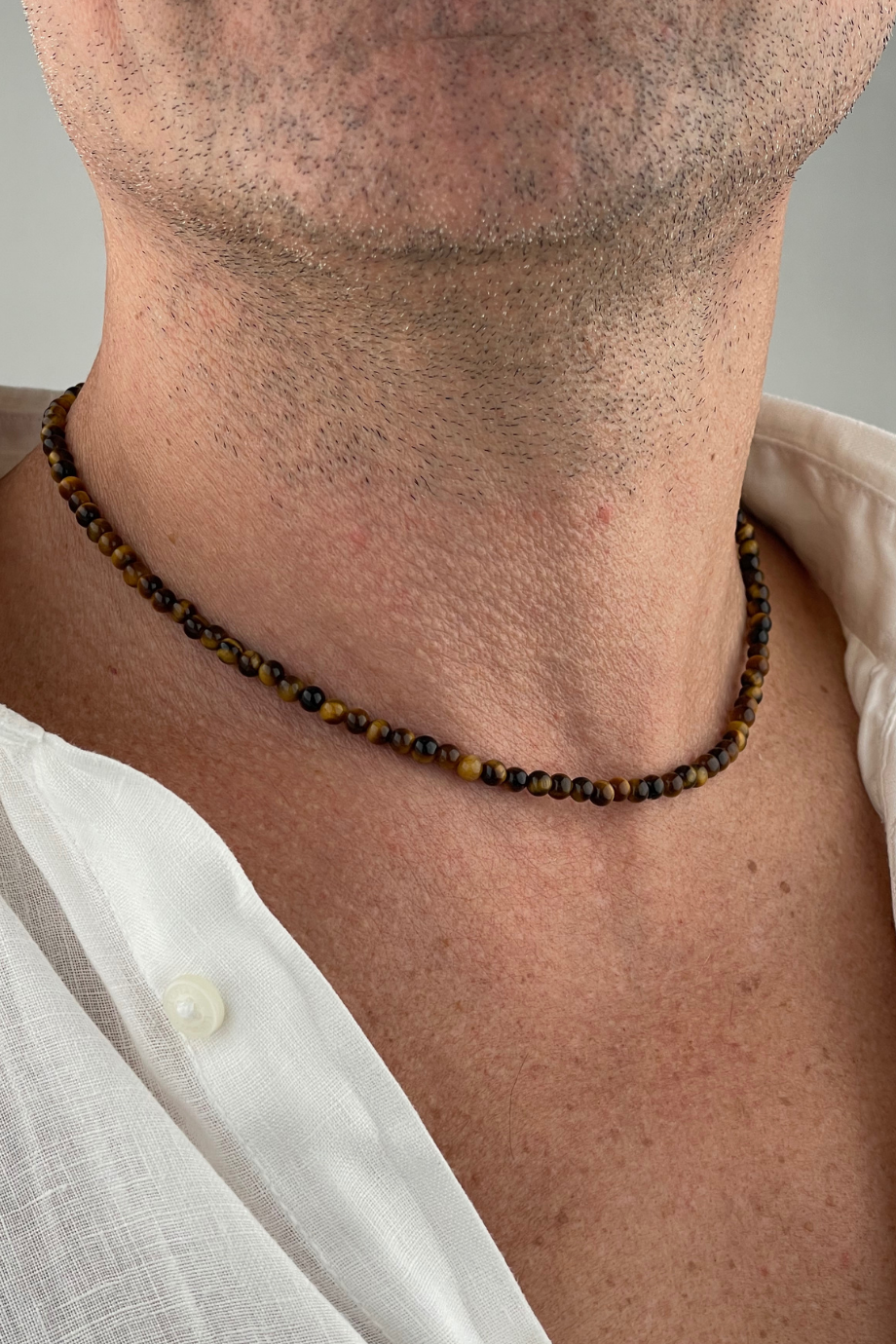 Kaplan Gözü Erkek Kolye