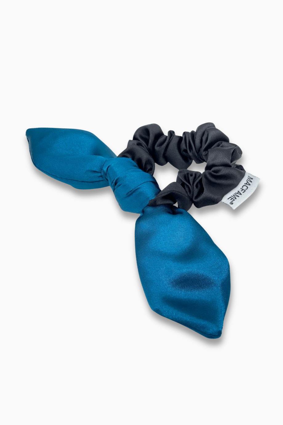 Toptan Saten Scrunchie Toka Modelleri Mavi