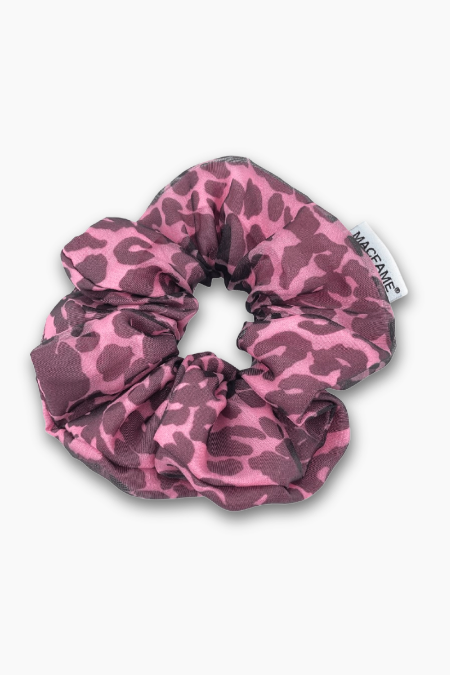 Leopar Desenli Hediye Scrunchie Lastik Toka