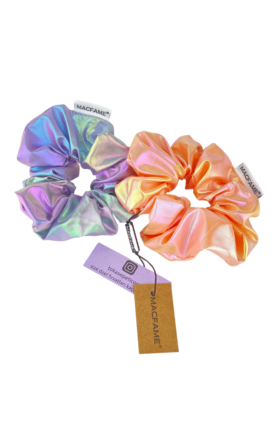 Su Tutmaz İkili Büyük Scrunchie Toka Seti