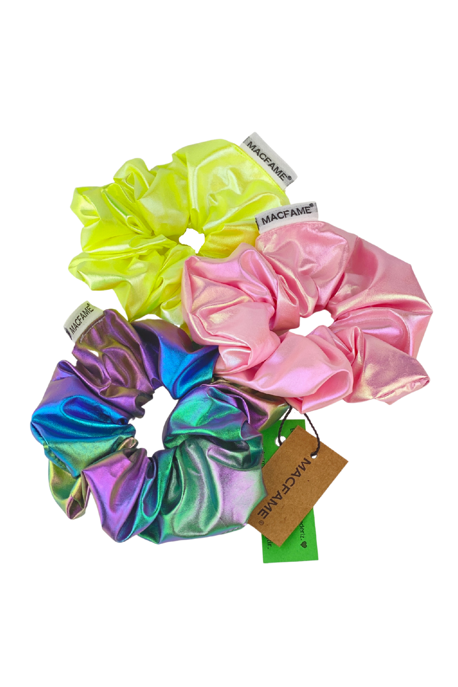 Su Tutmaz Üçlü Büyük Scrunchie Toka Seti