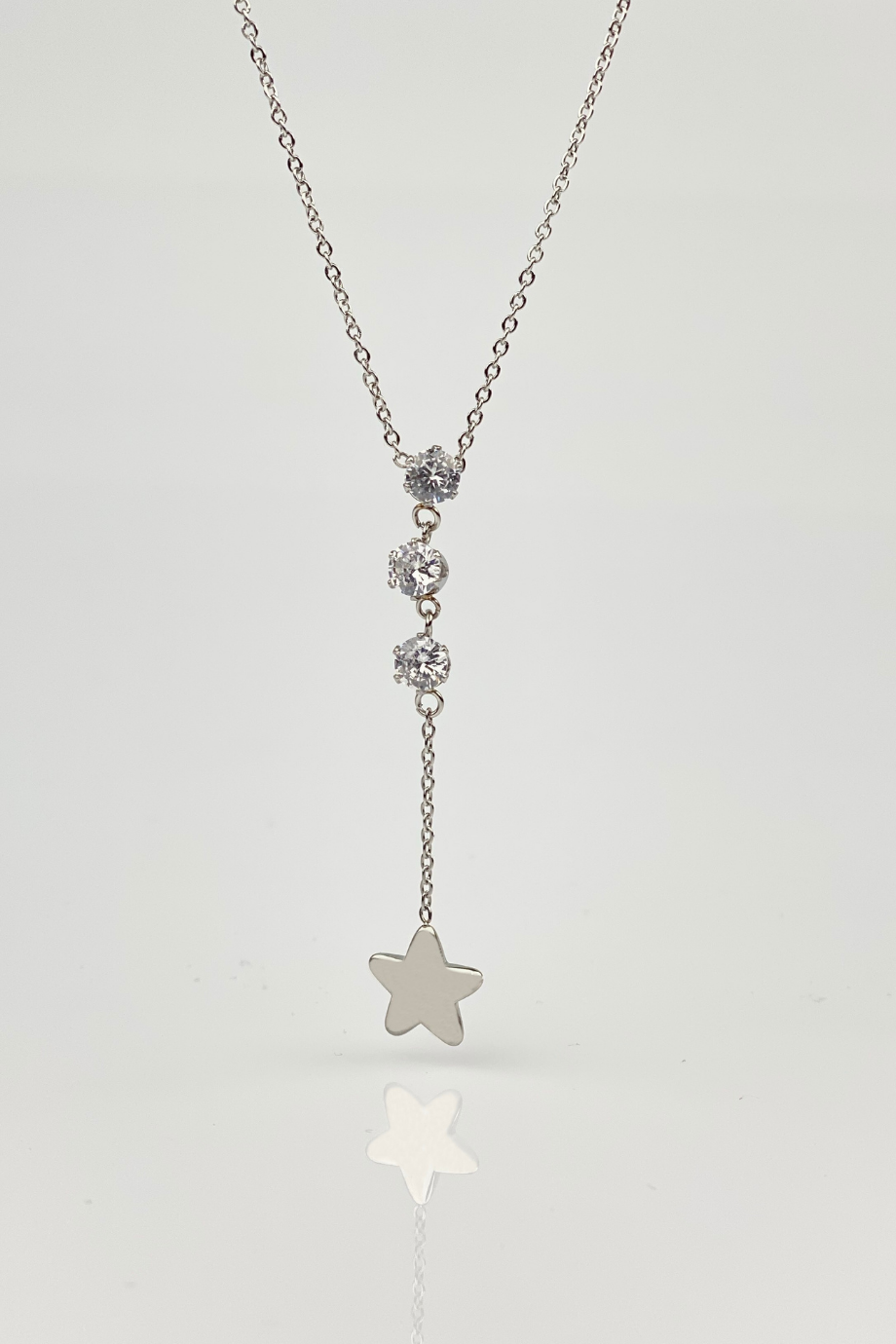 Star Stone Necklace Silver