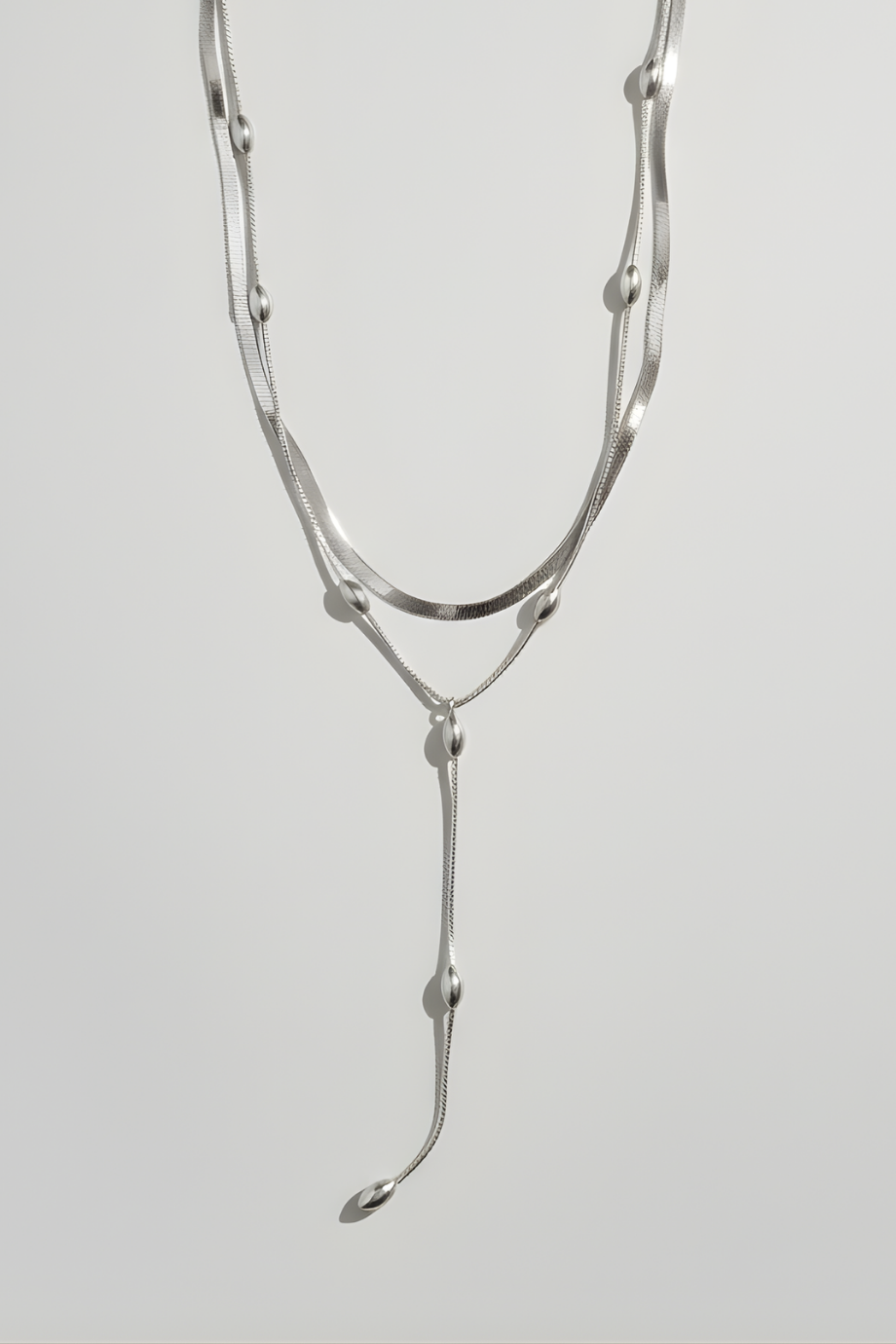 Ball Multi-layer Silver Necklaces