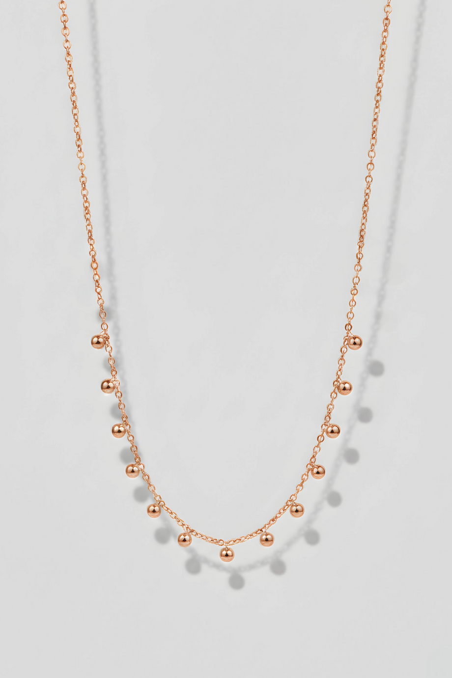 Kadın Çelik Zincir Kolye Rose Gold