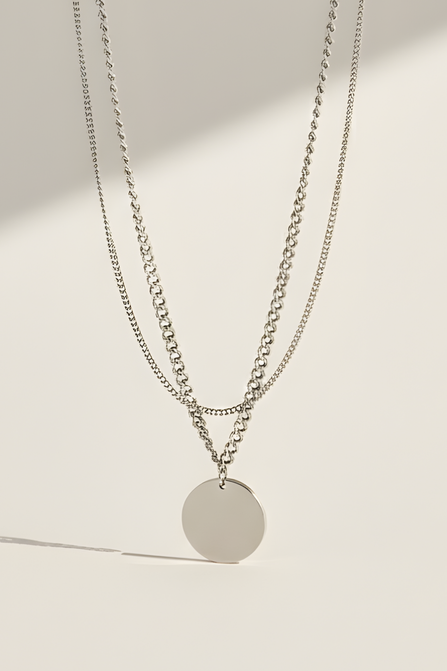 Çoklu Zincir Kolye Modelleri Gümüş