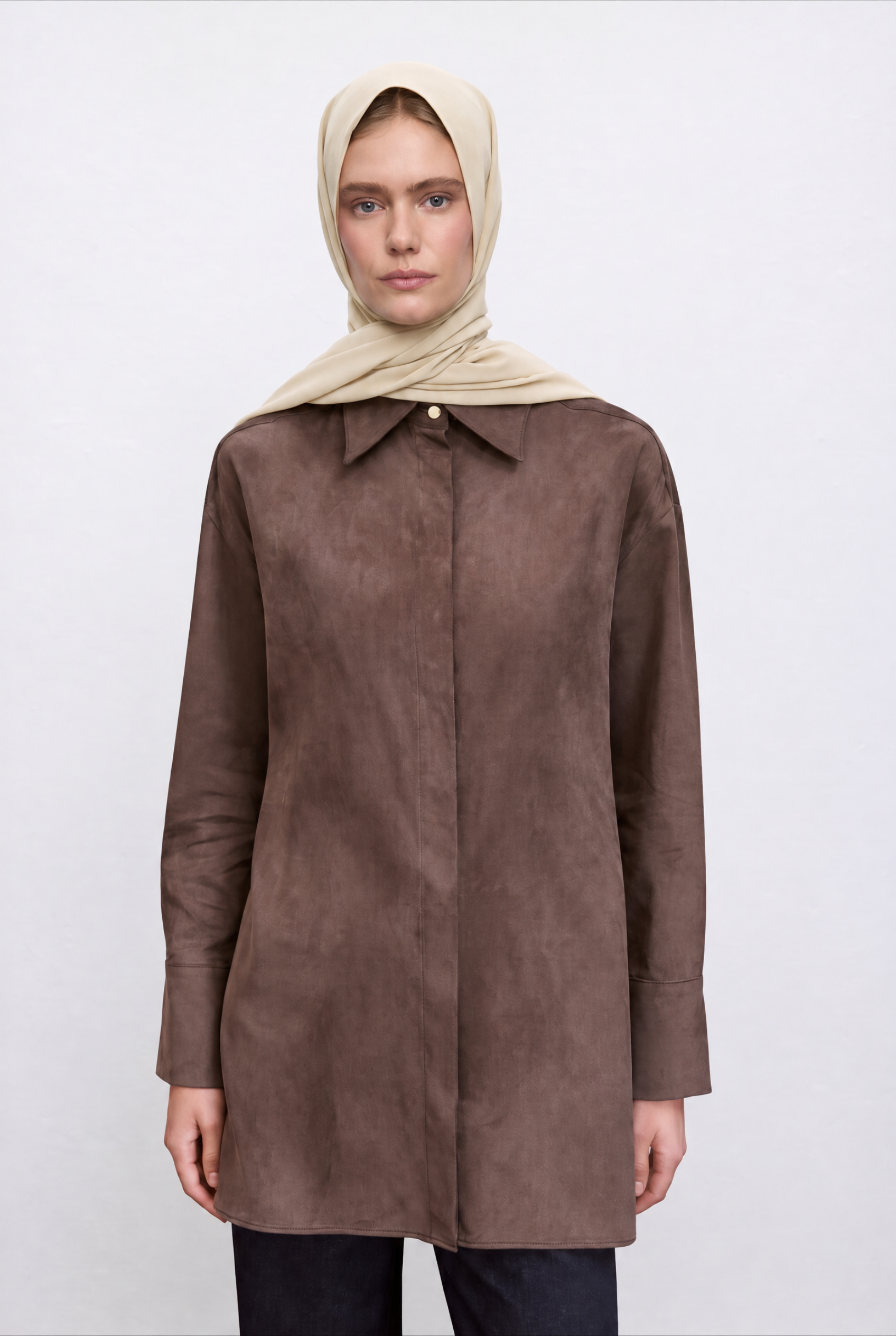 %100 SILK SHAWL VANILLA