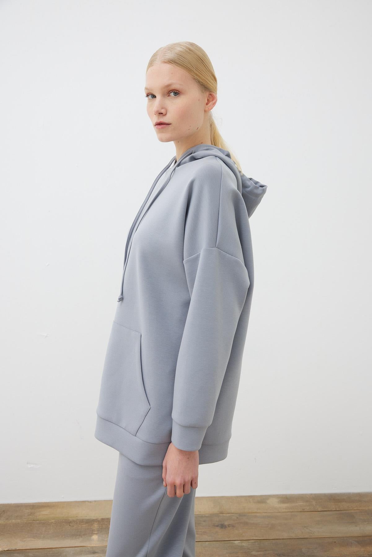 ACTIVE MODAL HODDIE PANTOLONLU TAKIM GRİ