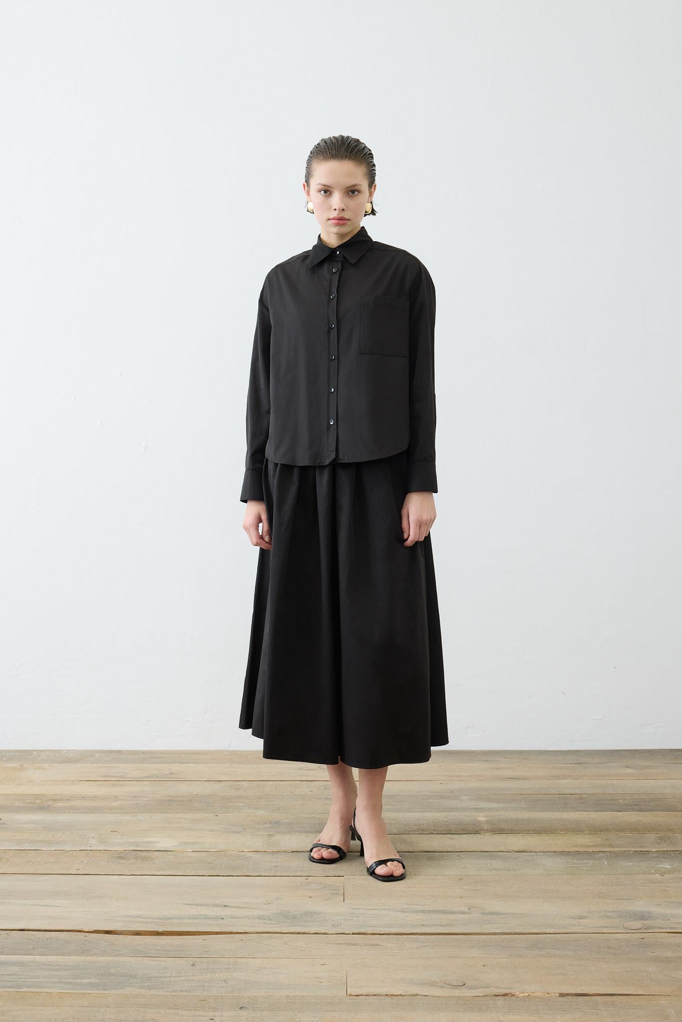 ADEN OVAL SHIRT BLACK