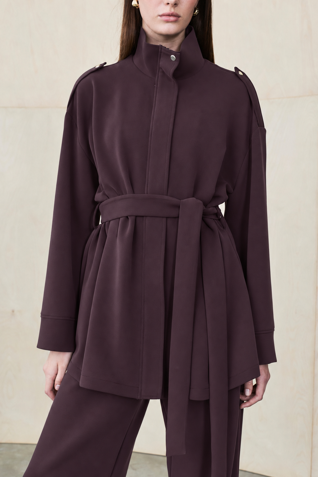 ALVA MODAL PANTS SET BURGUNDY