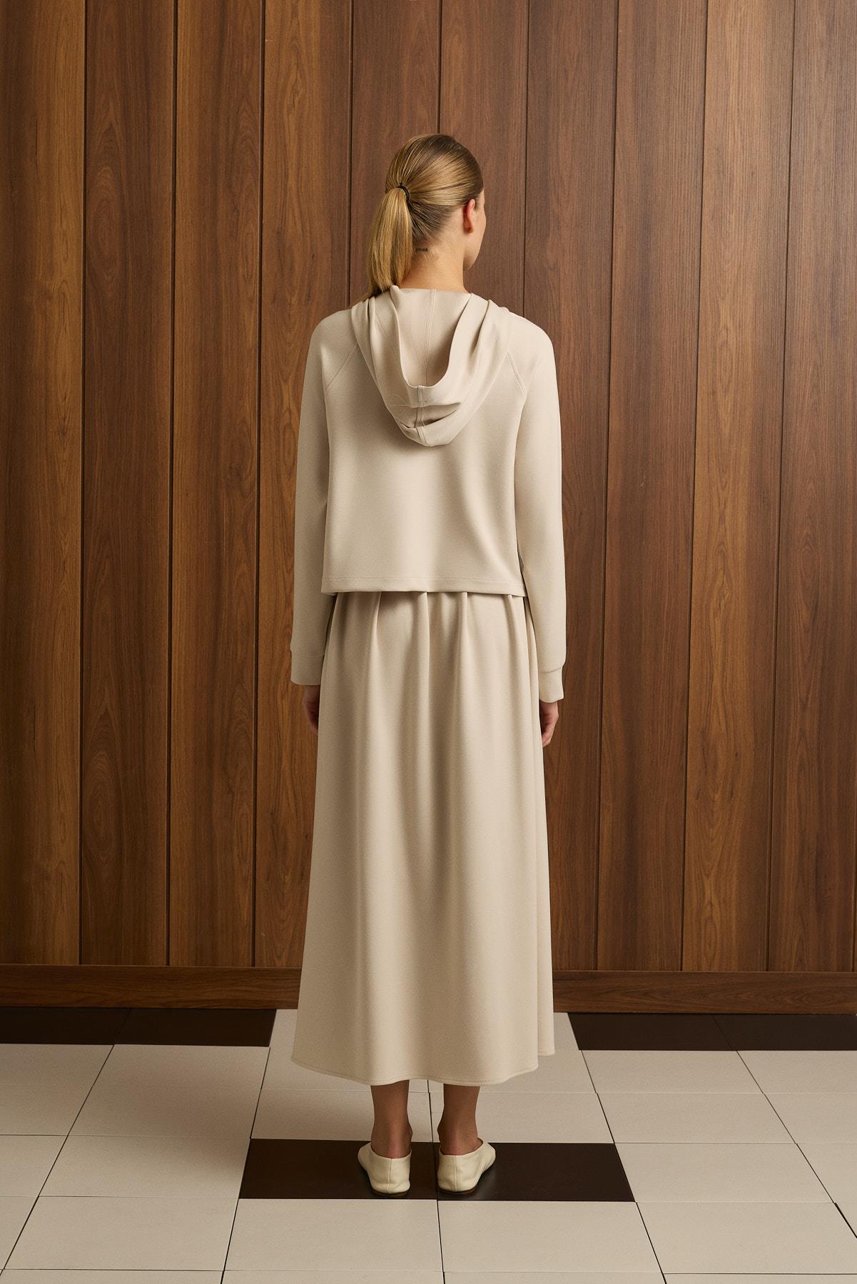 ANKA ETEKLİ TAKIM BEJ